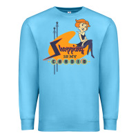 Ocean Blue the jetsons jane jetson shopping is my cardio premium t shirt Premium Sweatshirt - ArtChic