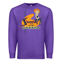 Purple the jetsons jane jetson shopping is my cardio premium t shirt Premium Sweatshirt - ArtChic