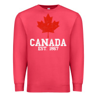 Cardinal vintage canada est.1867 maple leaf canadian flag r Premium Sweatshirt - ArtChic
