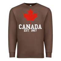 Chestnut vintage canada est.1867 maple leaf canadian flag r Premium Sweatshirt - ArtChic