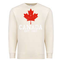 Sandshell vintage canada est.1867 maple leaf canadian flag r Premium Sweatshirt - ArtChic