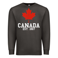 Smoke vintage canada est.1867 maple leaf canadian flag r Premium Sweatshirt - ArtChic
