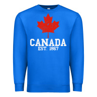 True Royal vintage canada est.1867 maple leaf canadian flag r Premium Sweatshirt - ArtChic