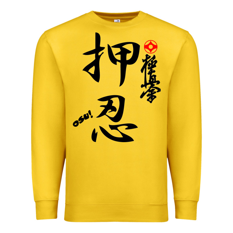 Karate Kyokushin Osu Kanji Premium Sweatshirt by ArtChic | Teevron