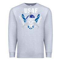 Heather Grey US Air Force Security Forces Premium Sweatshirt - ArtChic