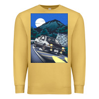Antique Gold initial d poster hipster Premium Sweatshirt - ArtChic