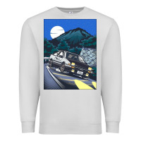 Dove Grey initial d poster hipster Premium Sweatshirt - ArtChic
