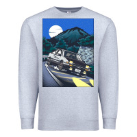 Heather Grey initial d poster hipster Premium Sweatshirt - ArtChic