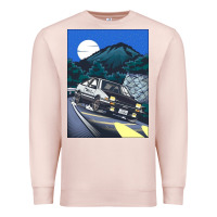 Pale Pink initial d poster hipster Premium Sweatshirt - ArtChic