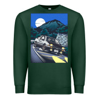 Sports Green initial d poster hipster Premium Sweatshirt - ArtChic