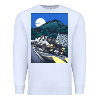 White initial d poster hipster Premium Sweatshirt - ArtChic