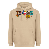 Mushroom texas with arrow and sunflowers Heavyweight Hoodie - Artiststas