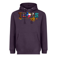 Plum texas with arrow and sunflowers Heavyweight Hoodie - Artiststas