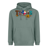 Sage texas with arrow and sunflowers Heavyweight Hoodie - Artiststas