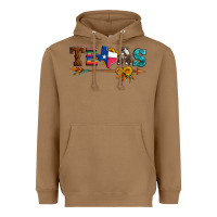 Toasted Coconut texas with arrow and sunflowers Heavyweight Hoodie - Artiststas