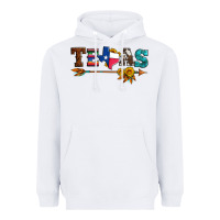 White texas with arrow and sunflowers Heavyweight Hoodie - Artiststas