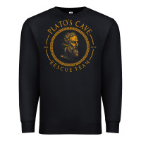 Black platos cave rescue team ancient greek philosophy p Premium Sweatshirt - ArtChic