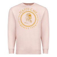 Pale Pink platos cave rescue team ancient greek philosophy p Premium Sweatshirt - ArtChic