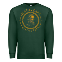 Sports Green platos cave rescue team ancient greek philosophy p Premium Sweatshirt - ArtChic
