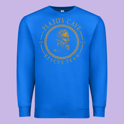 Platos Cave Rescue Team Ancient Greek Philosophy P Premium Sweatshirt Designed By Artchic