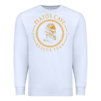 White platos cave rescue team ancient greek philosophy p Premium Sweatshirt - ArtChic