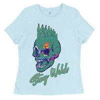 Baby Blue Stay Wild Ladies Tee - Bettercallsaul