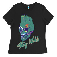 Black Stay Wild Ladies Tee - Bettercallsaul