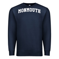 Navy Monmouth Arch Retro University Style Premium Sweatshirt - ArtChic
