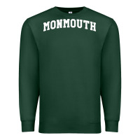 Sports Green Monmouth Arch Retro University Style Premium Sweatshirt - ArtChic