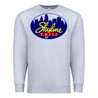 Heather Grey skyline chili Premium Sweatshirt - ArtChic