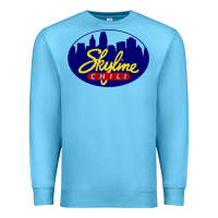 Ocean Blue skyline chili Premium Sweatshirt - ArtChic