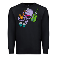 Black squiddly diddly Premium Sweatshirt - ArtChic