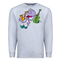 Heather Grey squiddly diddly Premium Sweatshirt - ArtChic