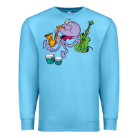 Ocean Blue squiddly diddly Premium Sweatshirt - ArtChic