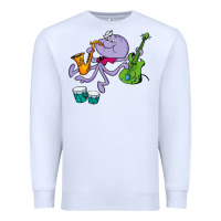 White squiddly diddly Premium Sweatshirt - ArtChic