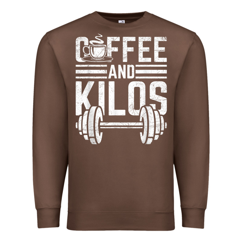 Coffee And Kilos Weightlifting Gift Premium Sweatshirt by ArtChic | Teevron