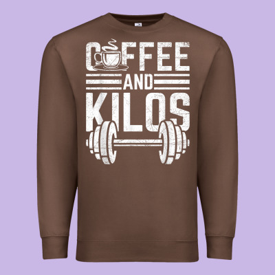 Coffee And Kilos Weightlifting Gift Premium Sweatshirt Designed By Artchic