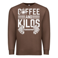 Chestnut Coffee And Kilos Weightlifting Gift Premium Sweatshirt - ArtChic