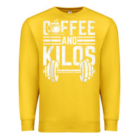 Lemon Coffee And Kilos Weightlifting Gift Premium Sweatshirt - ArtChic
