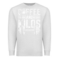 Oatmeal Heather Coffee And Kilos Weightlifting Gift Premium Sweatshirt - ArtChic