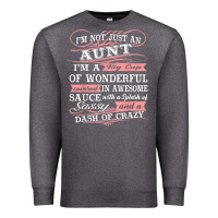 Charcoal Heather Aunt I m A Big Cup Of Wonderful Funny Aunt Gift Tee Premium Sweatshirt - trangStudio