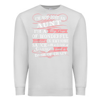 Dove Grey Aunt I m A Big Cup Of Wonderful Funny Aunt Gift Tee Premium Sweatshirt - trangStudio