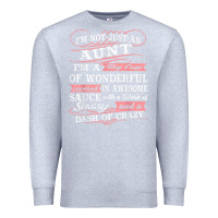 Heather Grey Aunt I m A Big Cup Of Wonderful Funny Aunt Gift Tee Premium Sweatshirt - trangStudio
