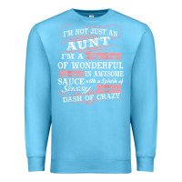 Ocean Blue Aunt I m A Big Cup Of Wonderful Funny Aunt Gift Tee Premium Sweatshirt - trangStudio