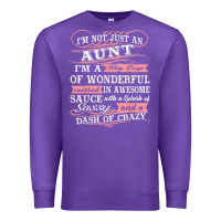 Purple Aunt I m A Big Cup Of Wonderful Funny Aunt Gift Tee Premium Sweatshirt - trangStudio