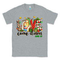 Heather Grey love came down luke 2 11 Classic Tee - texasbilliewilder