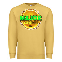 Antique Gold MAJOR JACKPOT Design - Pokie Designs Premium Sweatshirt - ArtChic