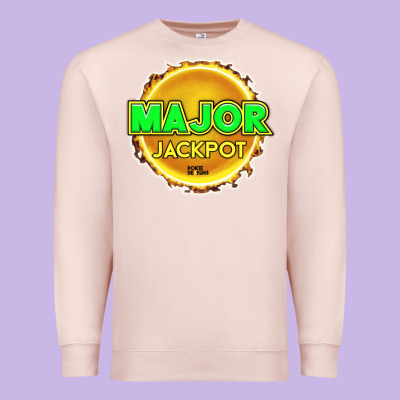 Major Jackpot Design - Pokie Designs Premium Sweatshirt Designed By Artchic