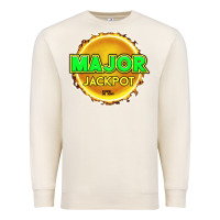 Sandshell MAJOR JACKPOT Design - Pokie Designs Premium Sweatshirt - ArtChic