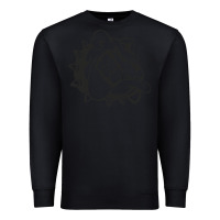 Black english bulldog Premium Sweatshirt - ArtChic